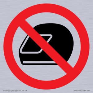 P920 Prohibition: No motorcycle helmets